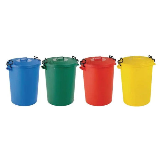 Coloured Outdoor Plastic Dustbin 110 Litres