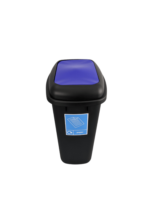 Large 90 Litre Push Flap Recycling Bin - 90 Litre