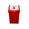 50 Litre Recycling Bin with Flip Top Lid and Recycling Sticker