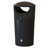 Metro Round Hooded Litter Bin - 120 Litre