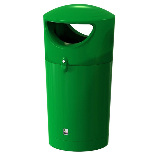 Metro Round Hooded Litter Bin - 120 Litre