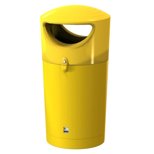 Metro Round Hooded Litter Bin - 120 Litre