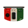 Mini Meridian Triple Aperture Recycling Bin - 87 Litre