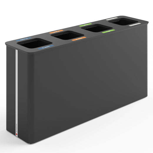 Trinity Quad Recycling Bin - 4 x 90 Litre