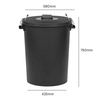 Coloured Outdoor Plastic Dustbin 110 Litres