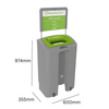 EnviroGo Recycling Bin - 90 Litre