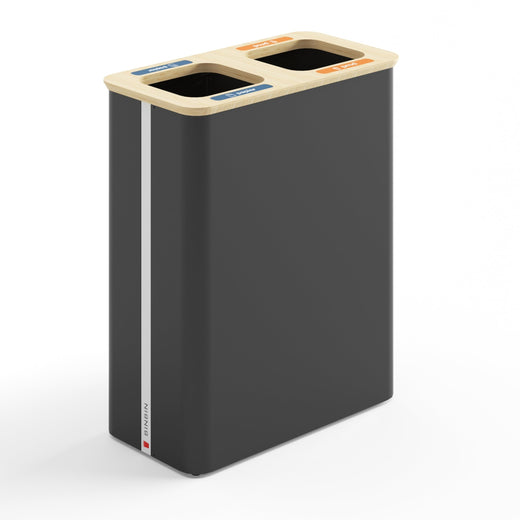 Trinity Dual Recycling Bin - 2 x 60 Litre