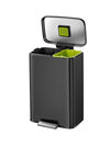 Eko Madison 2 Compartment Pedal Recycling Bin - 20 + 25 Litre