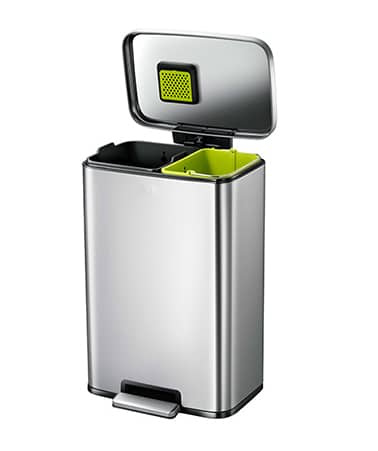 Eko Madison 2 Compartment Pedal Recycling Bin - 20 + 25 Litre