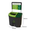 Mini Meridian Duo Recycling Bin - 87 Litre