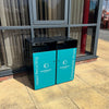 Double Compartment Waste Bin - 224 Litre