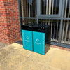 Double Compartment Waste Bin - 224 Litre