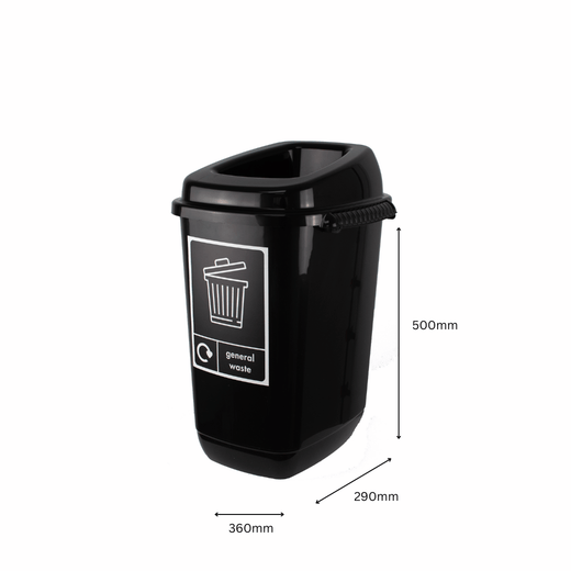 Small Open Top Recycling Bin -28 Litre