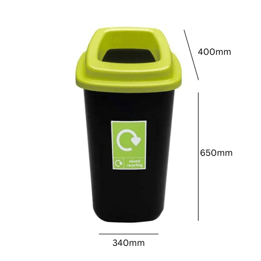 Durable Open Top Recycling Bin - 45 Litre