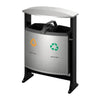 External Tilting 2 Compartment Recycling Bin - 2 x 39 Litre