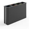 Trinity Quad Recycling Bin - 4 x 60 Litre