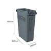 Slim Jim Waste Container with Venting Channels - 87 Litres