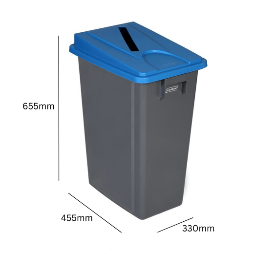 Slim Profile Recycling Bin - 60 & 80 Litre Available