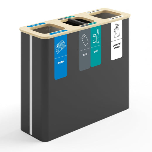 Trinity Trio Recycling Bin - 3 x 60 Litre