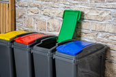 25 Litre Recycling Bin and Lid with Recycling Sticker