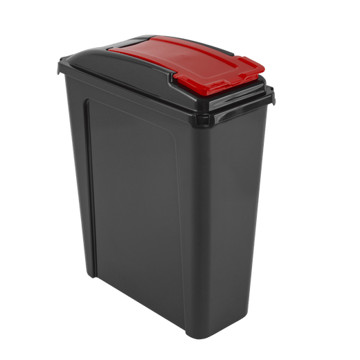 25 Litre Recycling Bin and Lid with Recycling Sticker