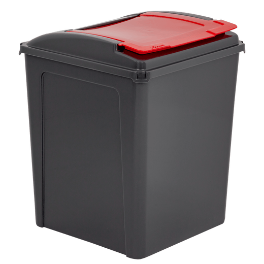 50 Litre Recycling Bin and Lid with Recycling Sticker