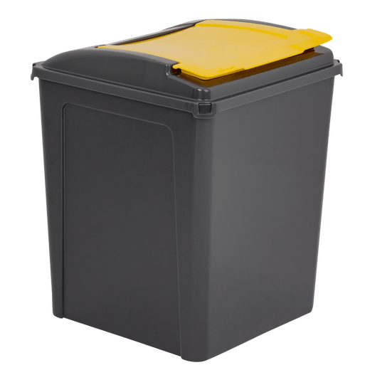 50 Litre Recycling Bin and Lid with Recycling Sticker