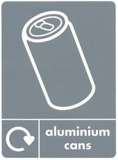 A5 Aluminium Can Recycling Sticker