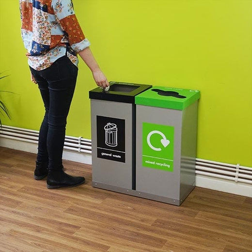 Double Box Cycle Indoor Recycling Bins - 120 and 160 Litre Available