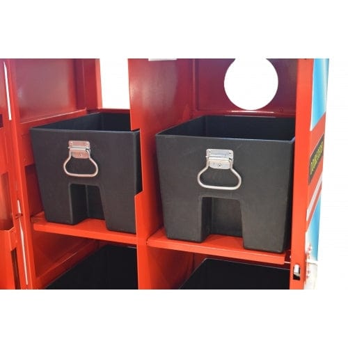 Double Decker Bus Novelty Recycling Bin - 160 Litre