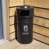 Circular Polyethylene Recycling Bin - 84 Litre