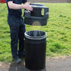 Circular Polyethylene Recycling Bin - 84 Litre