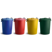 Coloured Outdoor Plastic Dustbin 110 Litres