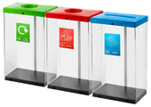 Clear Recycling Bins with Graphics - 60 & 80 Litre Available