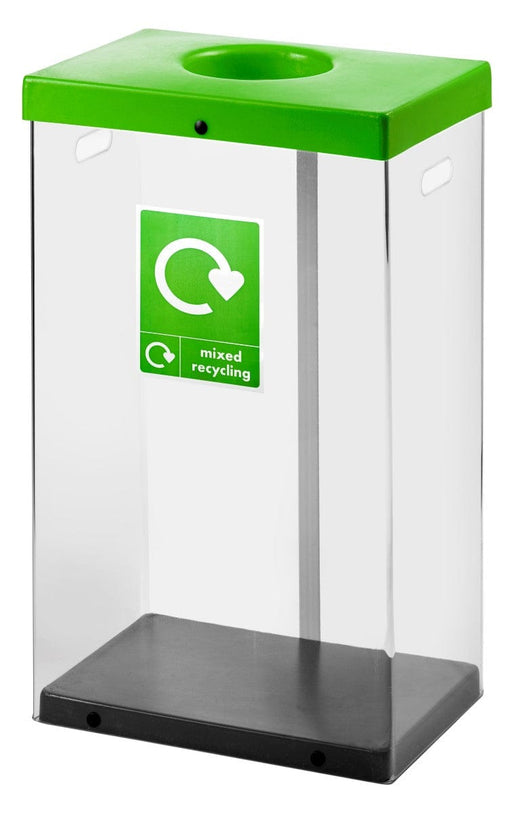 Clear Recycling Bins with Graphics - 60 & 80 Litre Available
