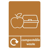 A5 Compostable Waste Sticker