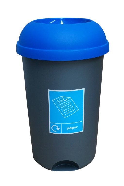 Set of 4 50 Litre Recycling Bins & Stickers