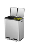 EcoCasa Foot Pedal 2x30 Litre Recycling Bin