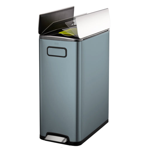 EKO Ecofly Slim Dual Compartment Recycling Bin - 2 x 20 Litre