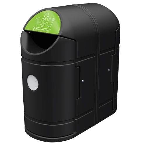 Exeo Twin External Recycling Bin - 180 Litre