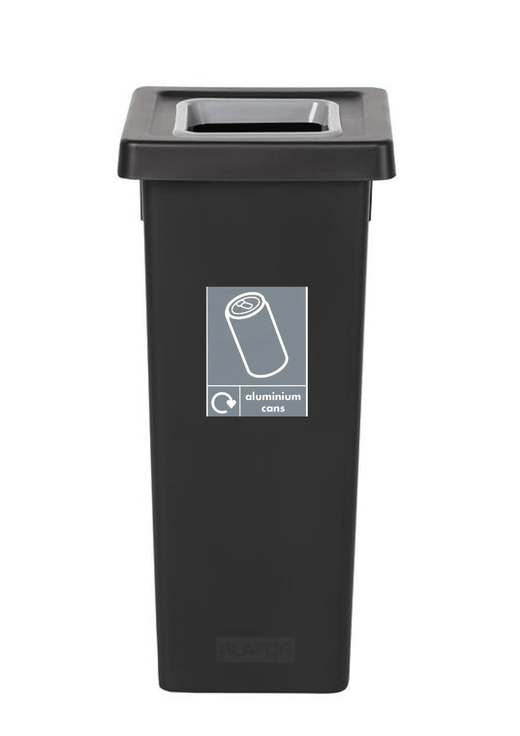 Black Freestanding Recycling Bin - Available in 3 Sizes