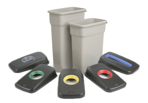 Slim Look Plastic Recycling Bin with Coloured Lids - 55 & 70 Litre Available