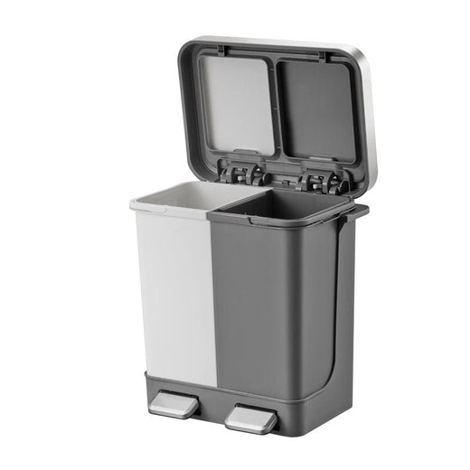 Hana Duo 2 Compartment Recycling Bin - 2 x 10 Litre