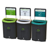 Meridian Open Aperture Recycling Bin - 110 Litre