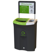 Meridian Dual Aperture Recycling Bin - 110 Litre