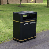 Outdoor Dual Recycling Bin - 160 Litre