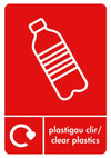 A5 Bilingual Recycling Stickers - 25 Waste Streams Available