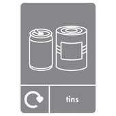 A5 Tins Recycling Sticker