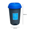 Set of 4 50 Litre Recycling Bins & Stickers