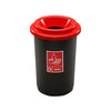 Round Open Top Recycling Bin - 50 Litre